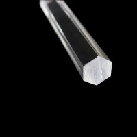 Шестигранные акриловые стержни из оргстекла — прозрачные