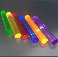 Цветные стержни из акрила — круглые