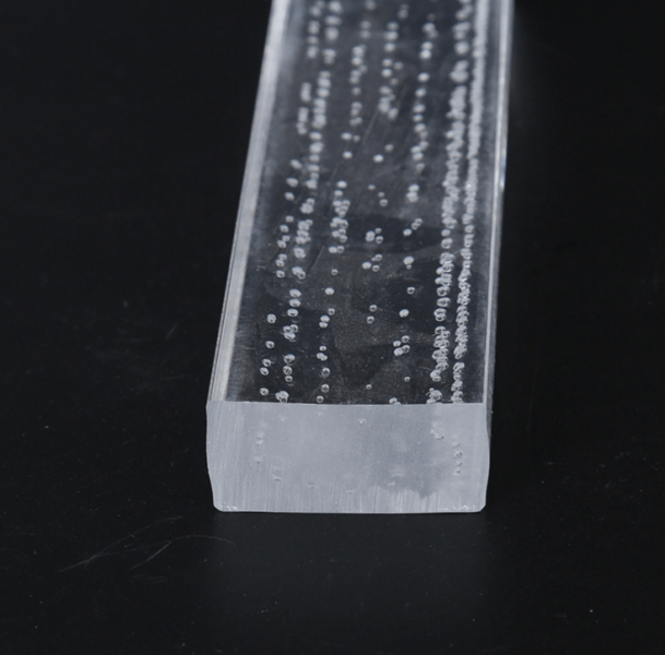 Квадратные акриловые стержни из оргстекла— пузырьковые